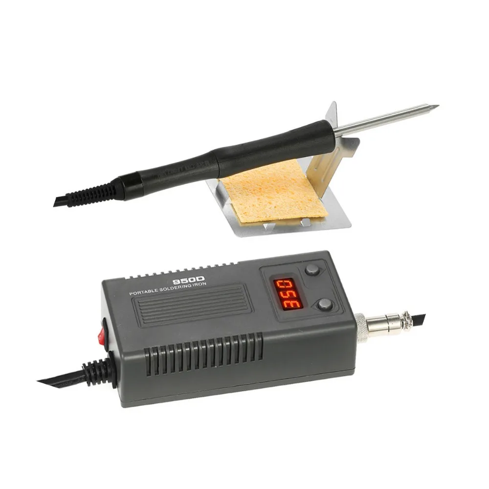 

BK950D Portable Temperature Soldering Station Anti-static Electric Iron Cabbage Whit Digital Display