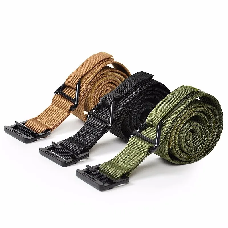 High Quality Adjustable Tactical Nylon Belts Men Metal Buckle Knock Off Army Waist Belt Male Casual Military Strap Belt