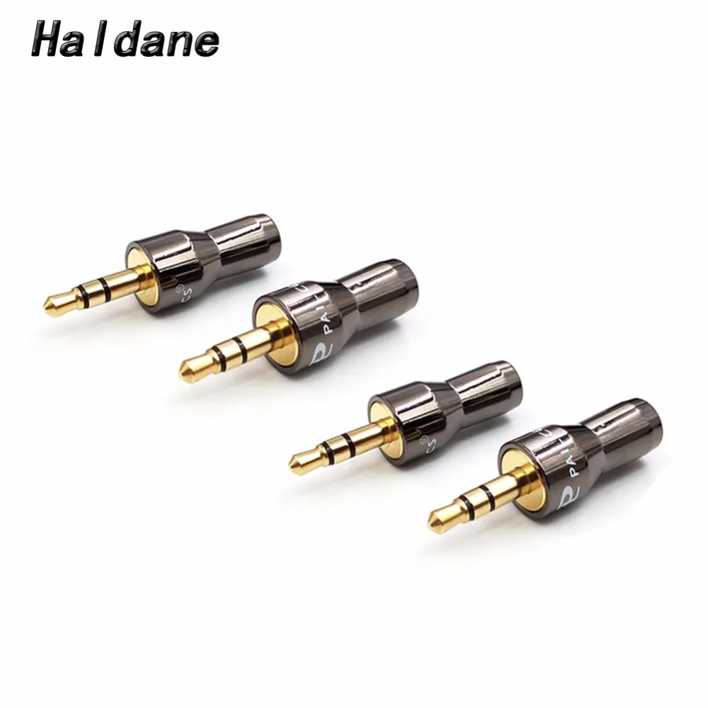 Free shipping Haldane Pailiccs Gold Plated Plug Audio Cable Connector 3.5mm Stereo Male ADAPTER