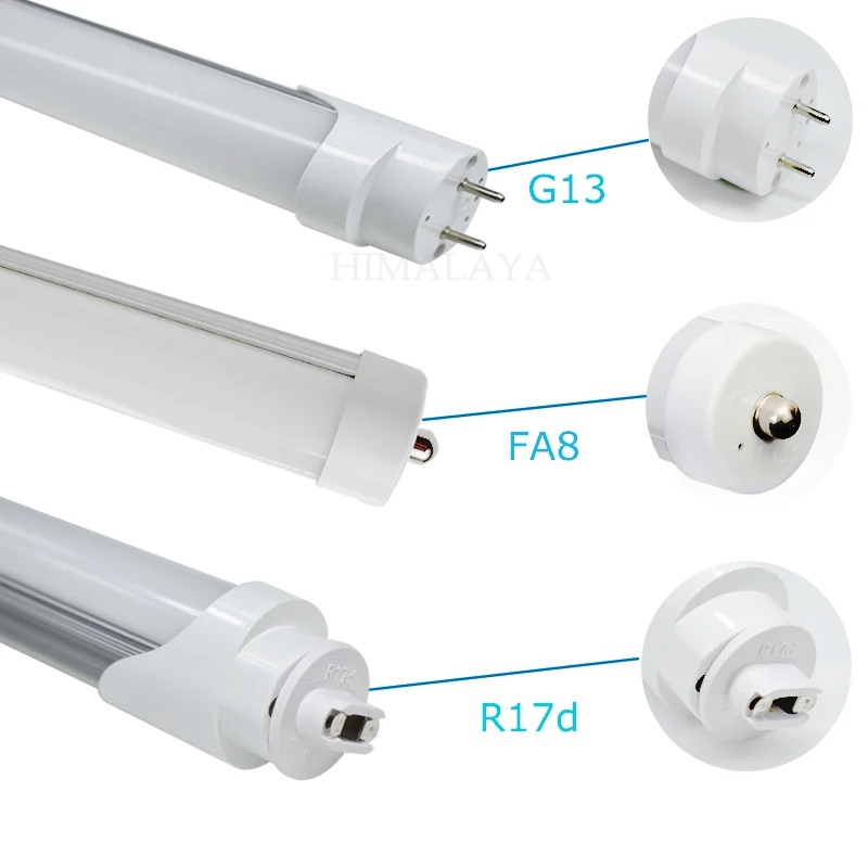 

Toika 100pcs 30W 1800mm 6ft T8 LED Tube Light LED Shop Light G13 / R17d/ FA8 Clear/ Milky Cover G13 Fluorescent Tube AC85-265V