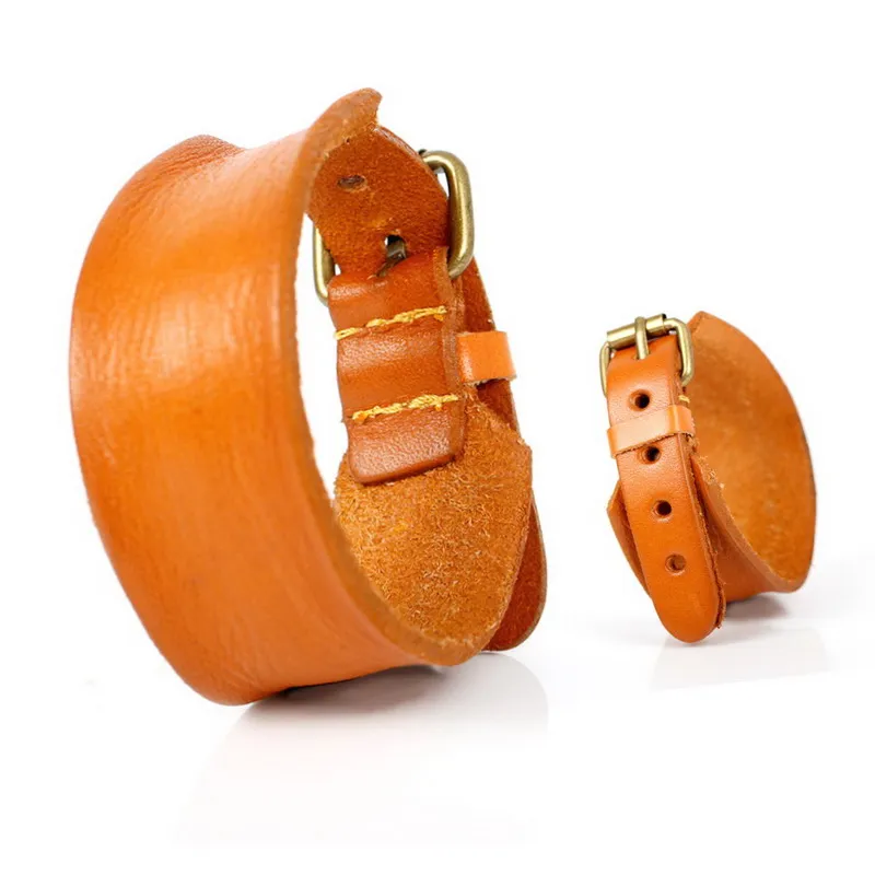 TYO New Fashion Simple Genuine Leather Men\'s Bracelets Popular High Quality Soft Knight Courage Bandage Wrap Charm Bangles