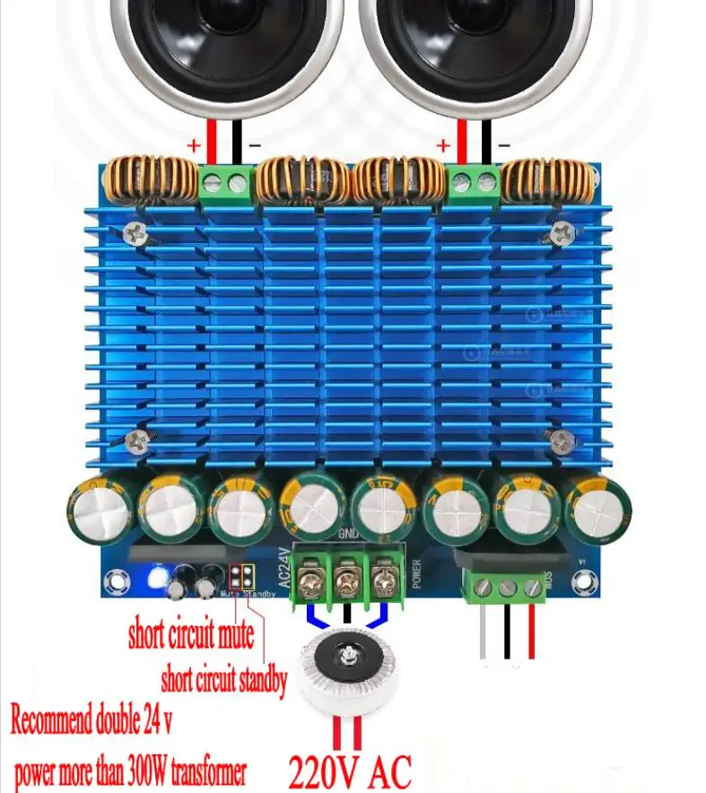 TDA8954 TH 420W+420W Powe Digital Audio Amplifier Board Stereo Amplificador Class D Dual channel