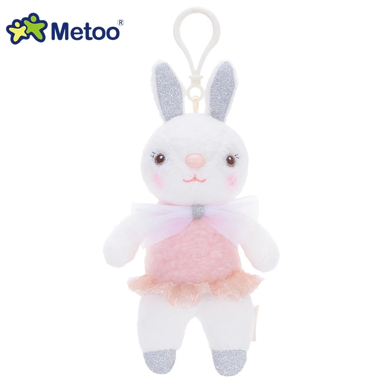 Metoo Doll Stuffed Toys Plush Animals Soft Baby Kids Toys for Children Girls Boys Kawaii Mini Angela Rabbit Pendant Keychain