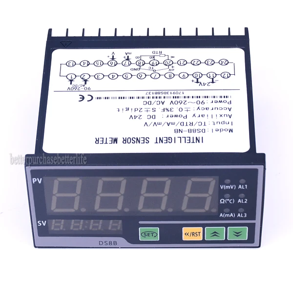 Intelligent Sensor Meter Pressure Transmitter Display Meter,TC,RTD,mA,mV,V Input Sensor Display Meter