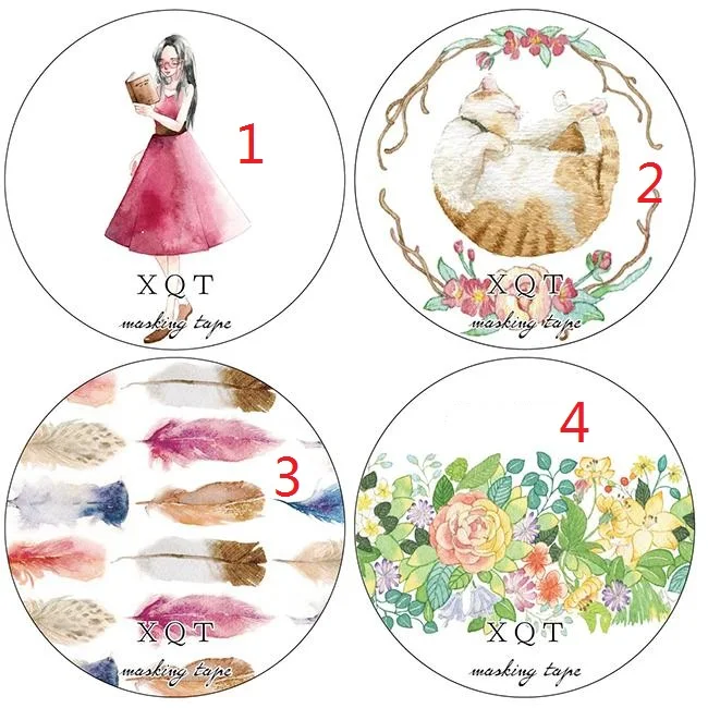 creative 7M Washi Paper Tape Paper Masking Tape Stickers Decorative Sticker Adhensive Tape OK005