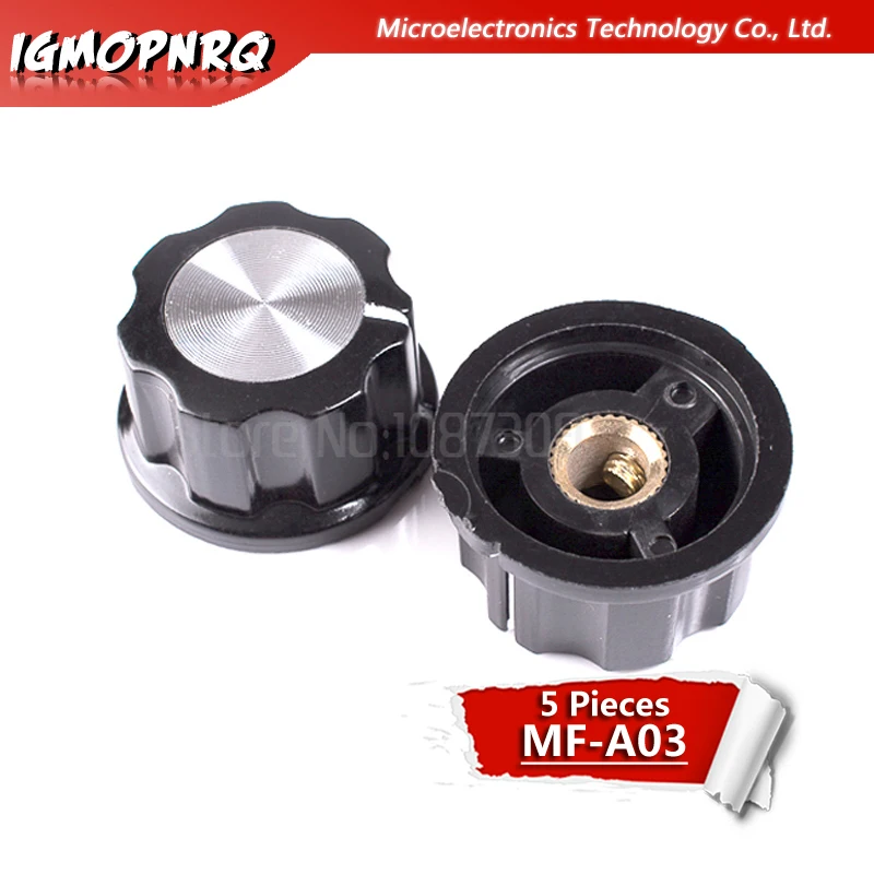 10 sets = 20pcs A03 quadrante manopola + MF-A03 bachelite manopola con il piatto della bilancia foglio di scala potenziometro digitale
