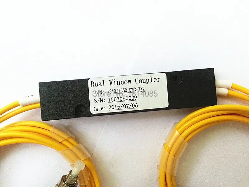 Hot Sale  5 Pieces/lot 3.0mm  2x2 50:50 Coupling ratio SM Dual Window Fiber optic Splitter with FC/UPC  FBT2x2Splitter