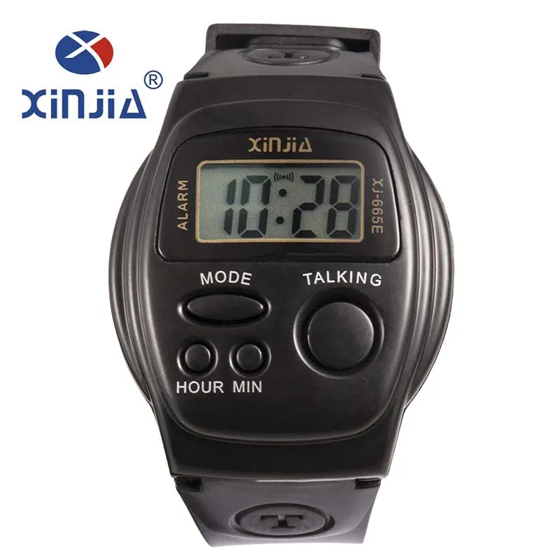 New Simple Old Men And Women Talking Watch Speak Spanish Blind Electronic Digital Sports WristWatches For The Elder