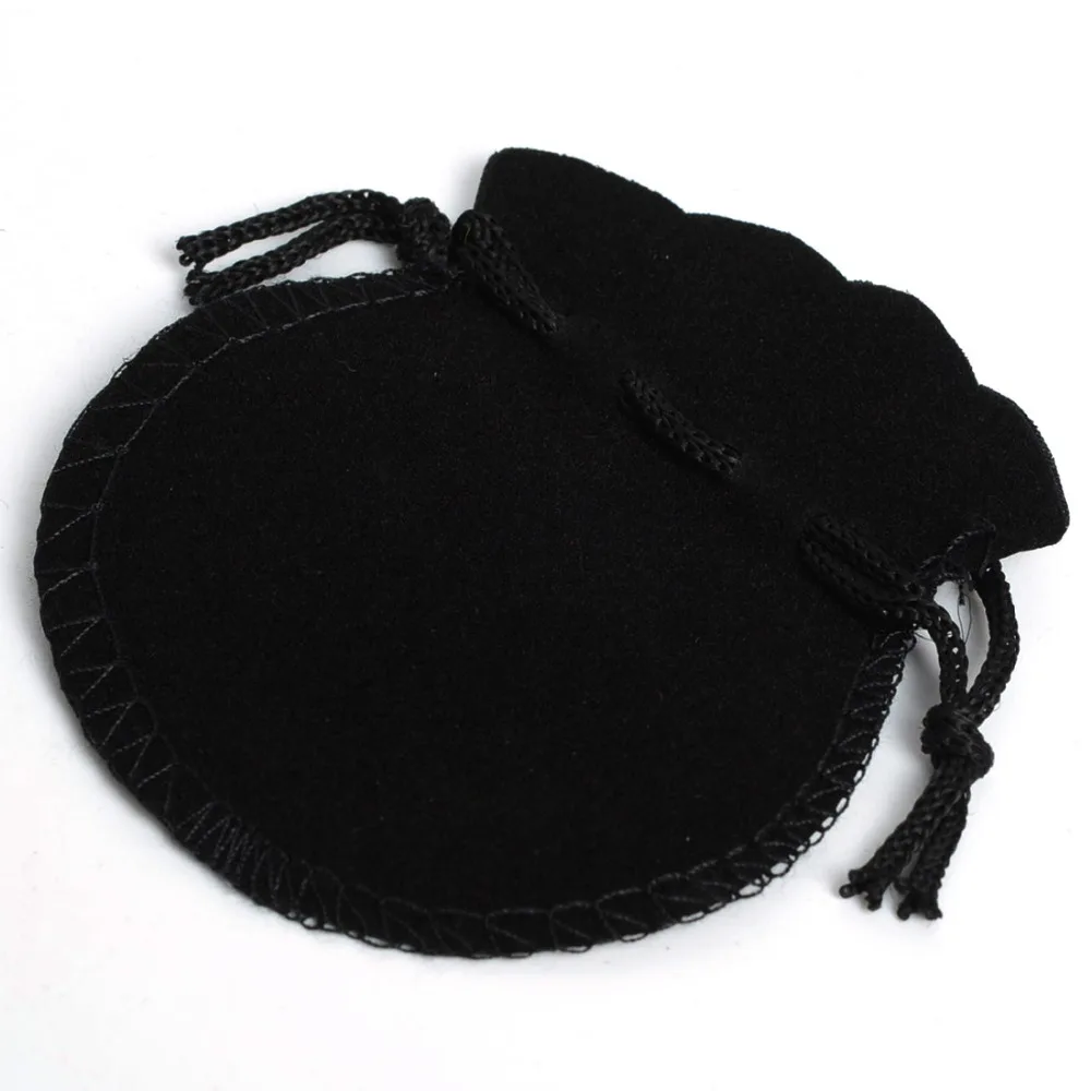 Super Deal!! 2022 New 100pcs 70*80mm Lovely Thin Black Velvet Drawstring Pouch Bag/Jeweley Bag,Xmas/Wedding/Party Coins Gift Bag