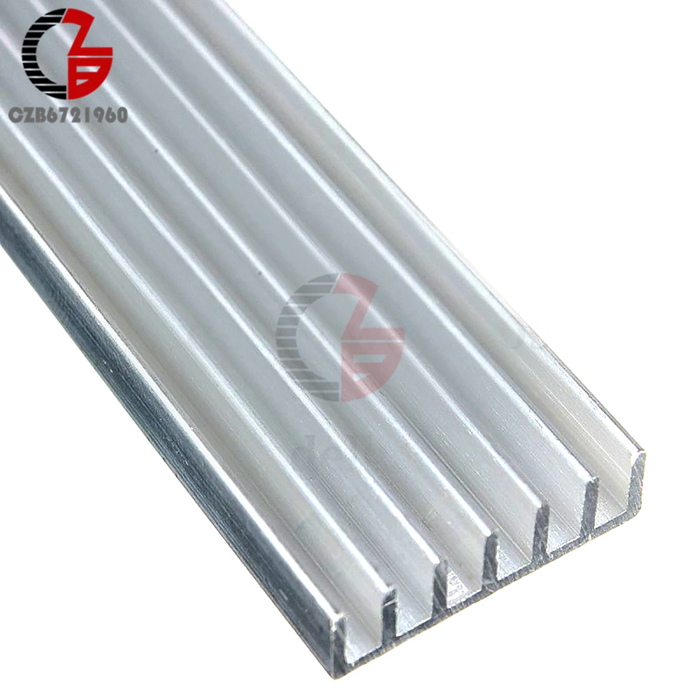 Silver-White Heat Sink LED 150x20x6mm Heat Sink Aluminum Cooling Fin