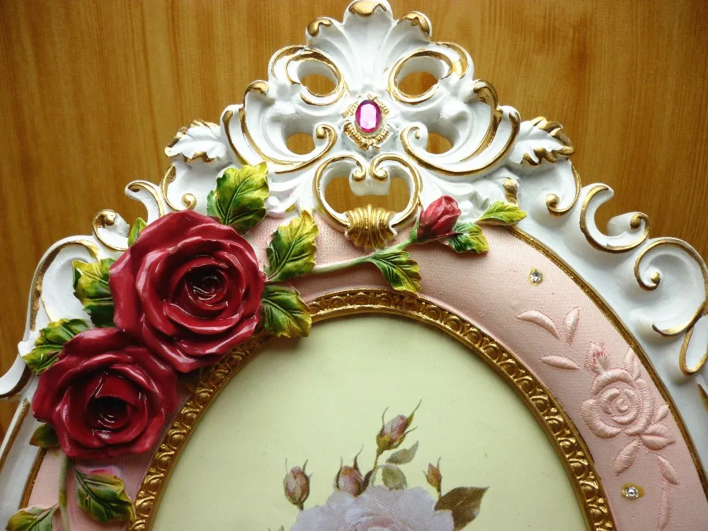 Rose Flower Frame Wedding Party Cake Mold DIY Candy Chocolate Gypsum Cement Silicone Mold Cake Baking Tools