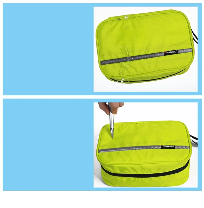 Neceser de viaje impermeable para hombre y mujer, bolsa de aseo de gran capacidad, organizador de aseo, kit de maquillaje