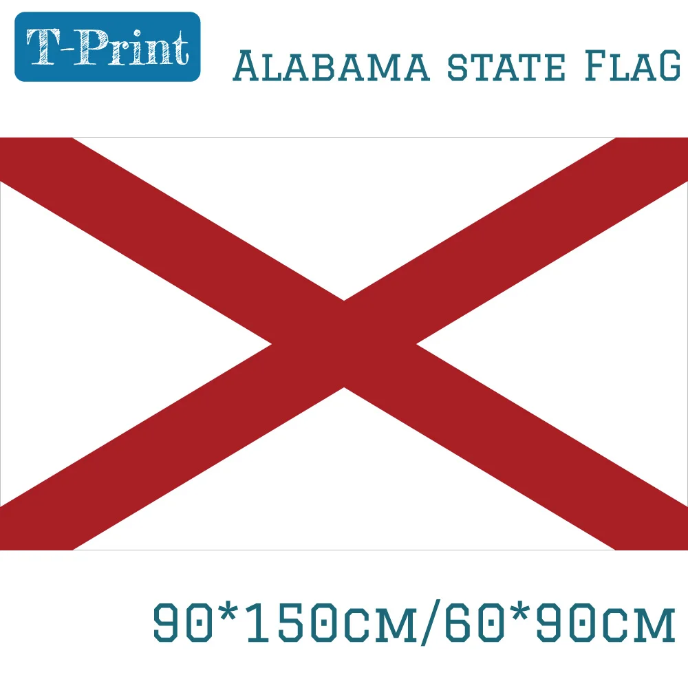 90*150cm 60*90cm State of Alabama Banner Flag of USA For Office Home Decoration