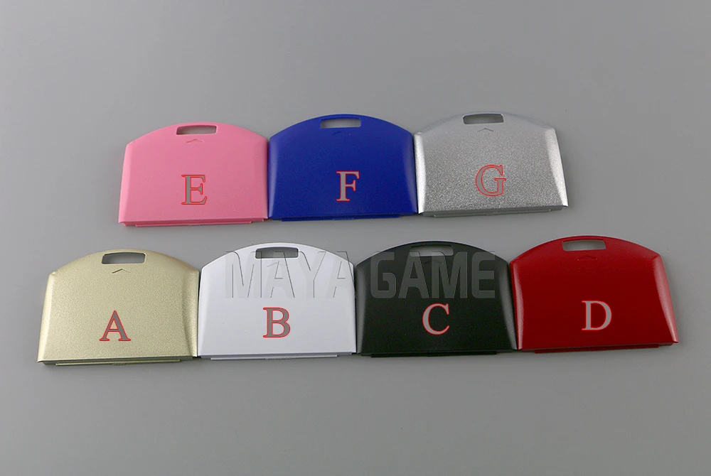 100 peças capa de bateria multicolorida para psp 1000 psp1000 capa traseira da porta para psp1000