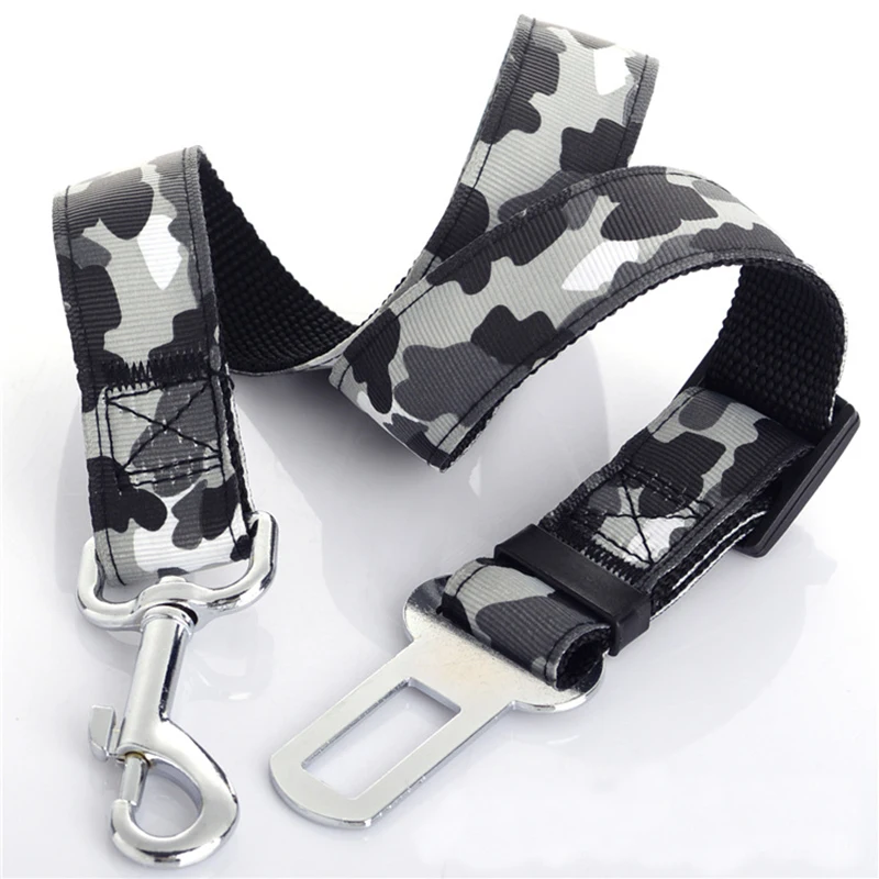 Adjustable Puppy Dog Car Seat Belts Nylon Pet Vehicle Seatbelt Lead for Dogs Pets Supplies Safety Lever Auto Traction Products