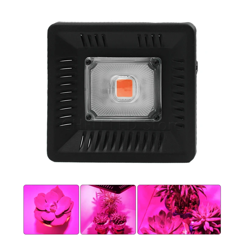 Full Spectrum LED Grow Light for Outdoor Plants Growth Flood Light 400-850nm Waterproof 100W 200W 300W COB Ultra Thin Grow Lamps