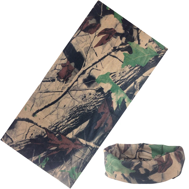 New Multi Functional Bandana Headband Ring Neck Scarf Camouflage Leaves Seamless Tubular Magic Face Scarf Gift for Baby