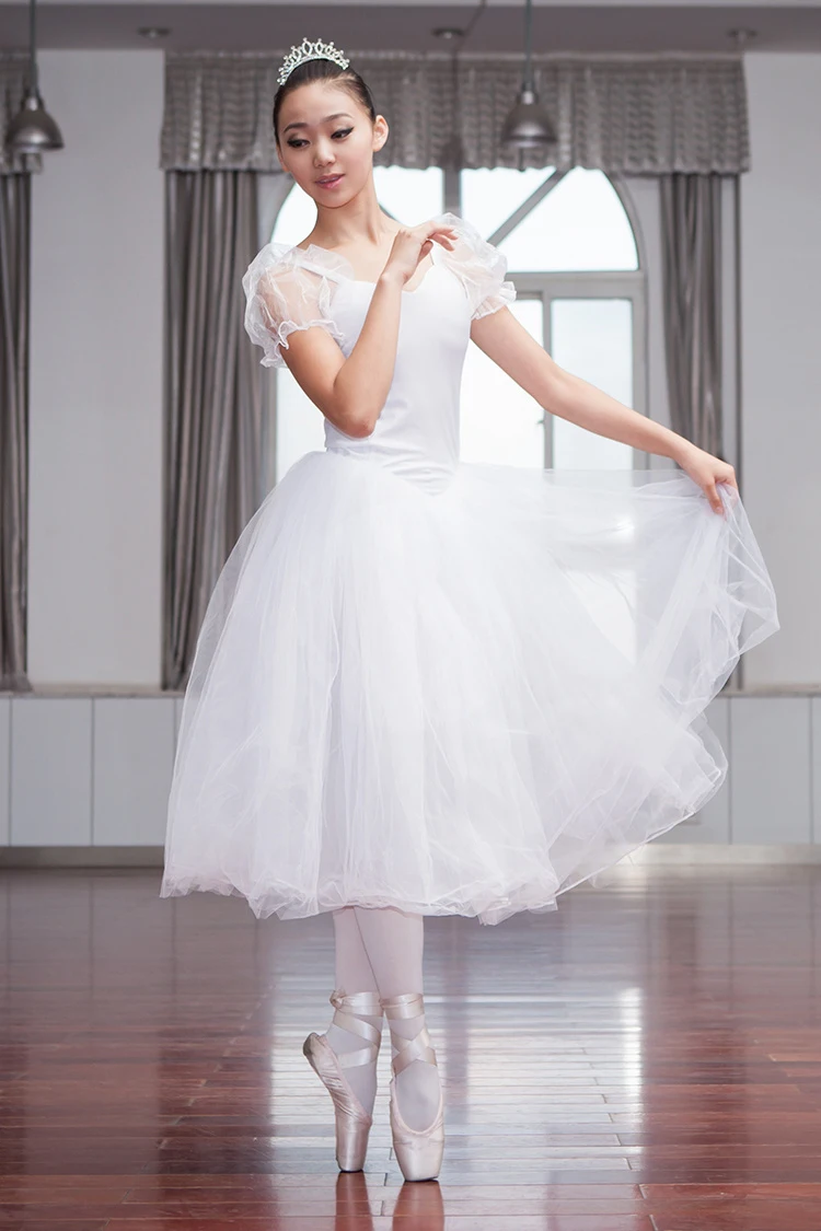 Ballet Dance Costumes Adults Professional Tutu Ballet Swan Lake Costumes Girls Ballet Tutu Skirt Puff White Classic Ballet Dress