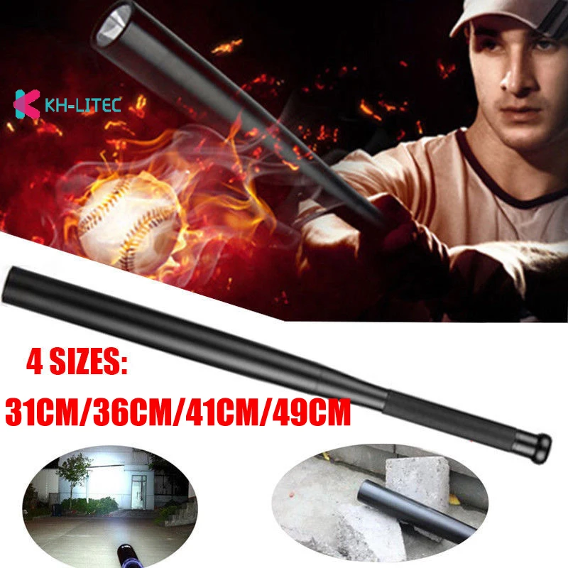 KHLITEC 400 Lumen 31cm-49cm 3 Modes Long LED Baseball Bat Shape Q5 LED Security Flashlight Torch Self-defense flashlight