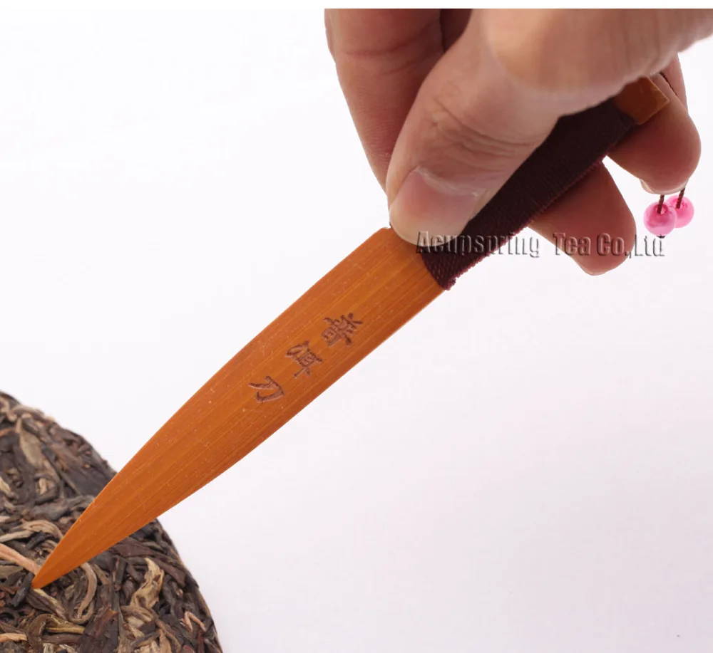 Beautiful Bamboo Tea Needle/Knife/Cutter,For making Ripe/Raw Puerh tea,Pu'er tea accessories,with Secret gifts