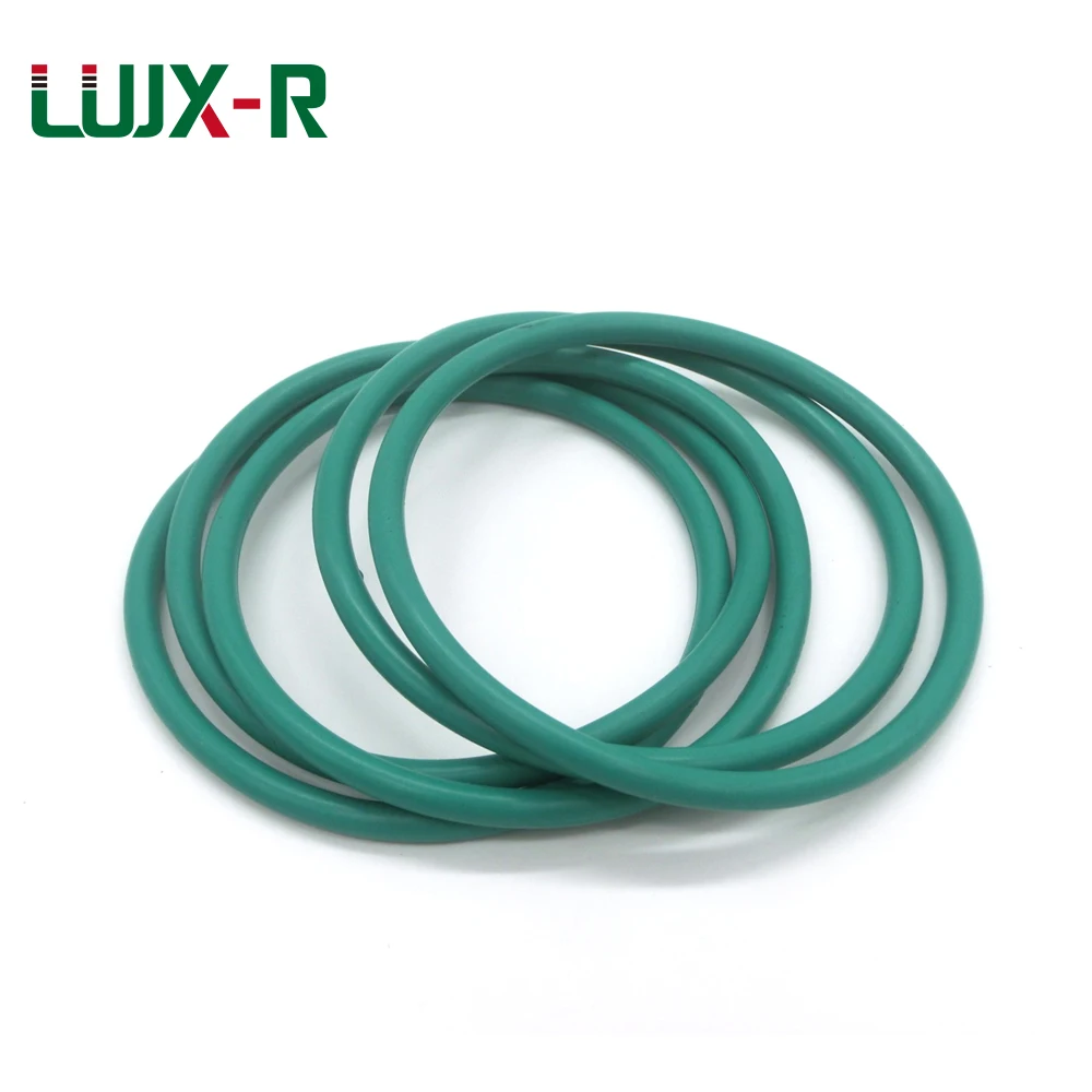 LUJX-R 10pcs 3.55mm O Ring Seal Green Wear Resistance Gasket ID47.5/48.7/50/51.5/53-75mm FKM Oil Proof O-ring Sealing Washer