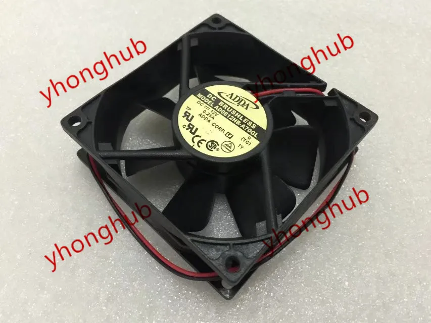 

ADDA AD1212MB-A71GL G DC 12V 0.25A 80x80x25mm Server Cooling Fan