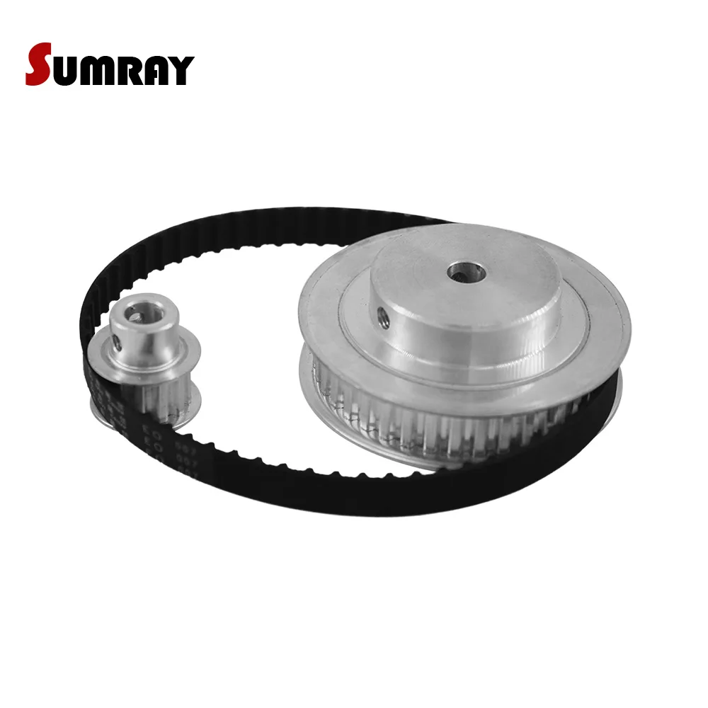 XL Type Gear Belt Pulley Set XL 10T 40T Reduction 1:4 11mm Width Tooth Belt Pulley Kit 130XL Rubber Belt for Laser Machine