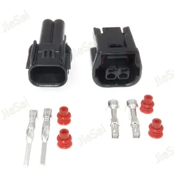LED 조명 커넥터 안개 램프 케이블, 혼다용 여성 남성 방수 플러그, 2 핀 6181-6851 6189-7408