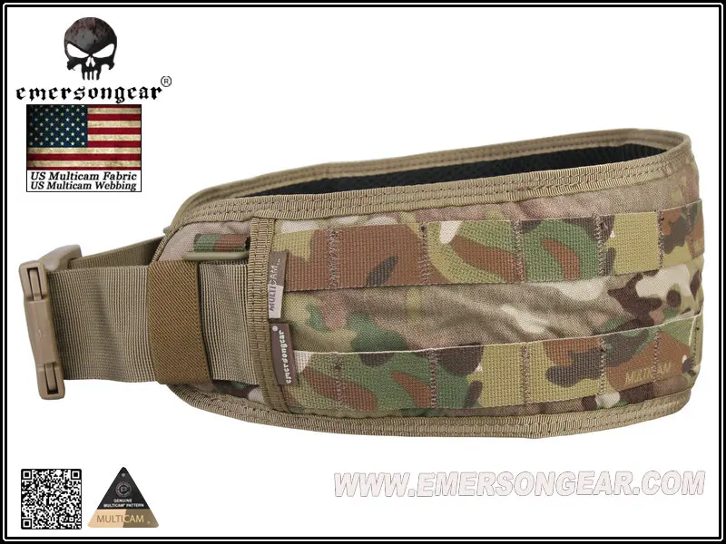 emersongear- tactical belt, model lbt1647b, for airsoft, waist support, em9012