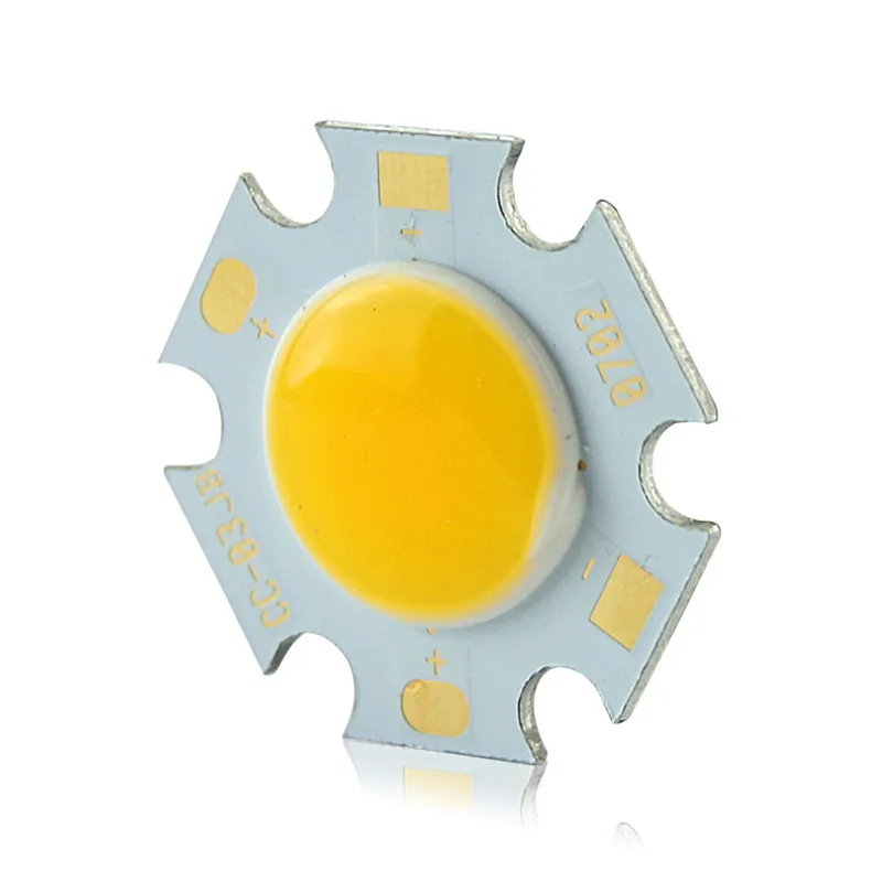 3W 5W 7W COB LED Bead lamp chip Warm White 3000-3200K Pure white 6000-6500K light source 300mA  Sanan Chip 10PCS