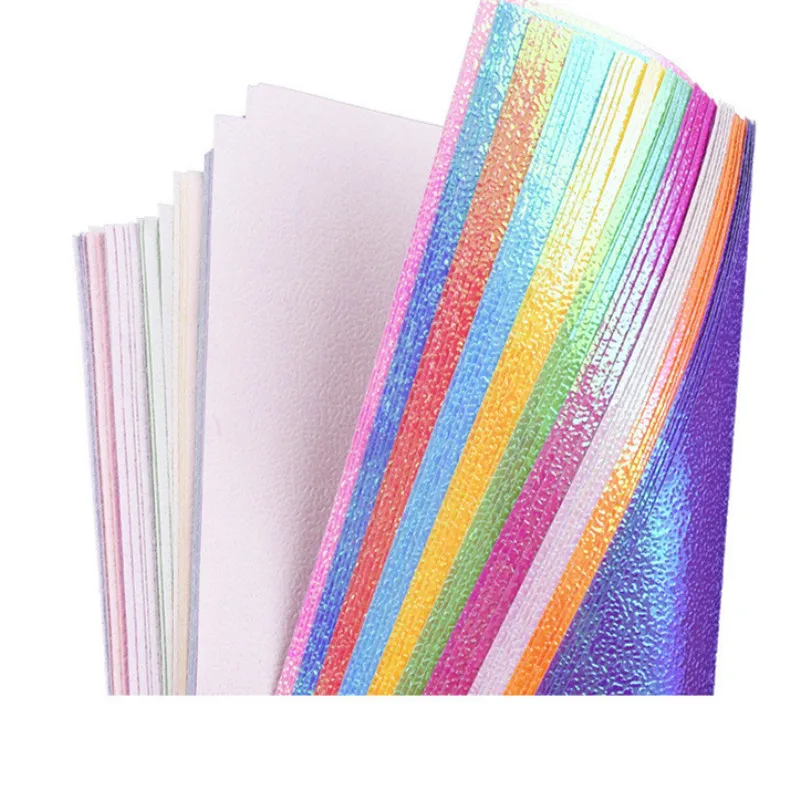 50pc/set Multicolor Square Origami Paper Single Side Shining Folding Solid Color Papers DIY Scrapbooking Art Crafts Decoration
