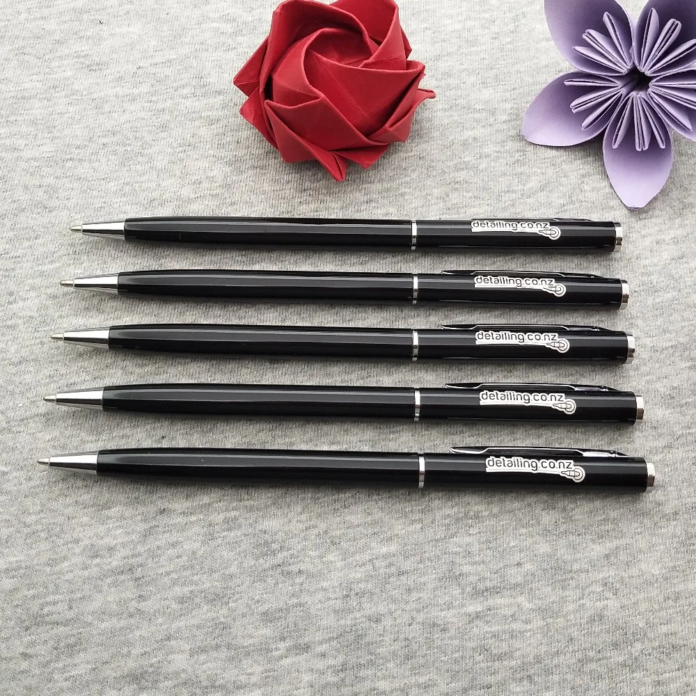 Wholesale 200sets wedding gifts for guests wedding favors for guests souvenirs customized colorful metal pen with your logo text