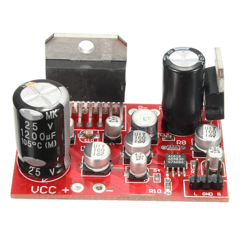 Placa amplificadora estéreo, preamplificador AD828 super que NE5532, DC 12V TDA7379 38W + 38W
