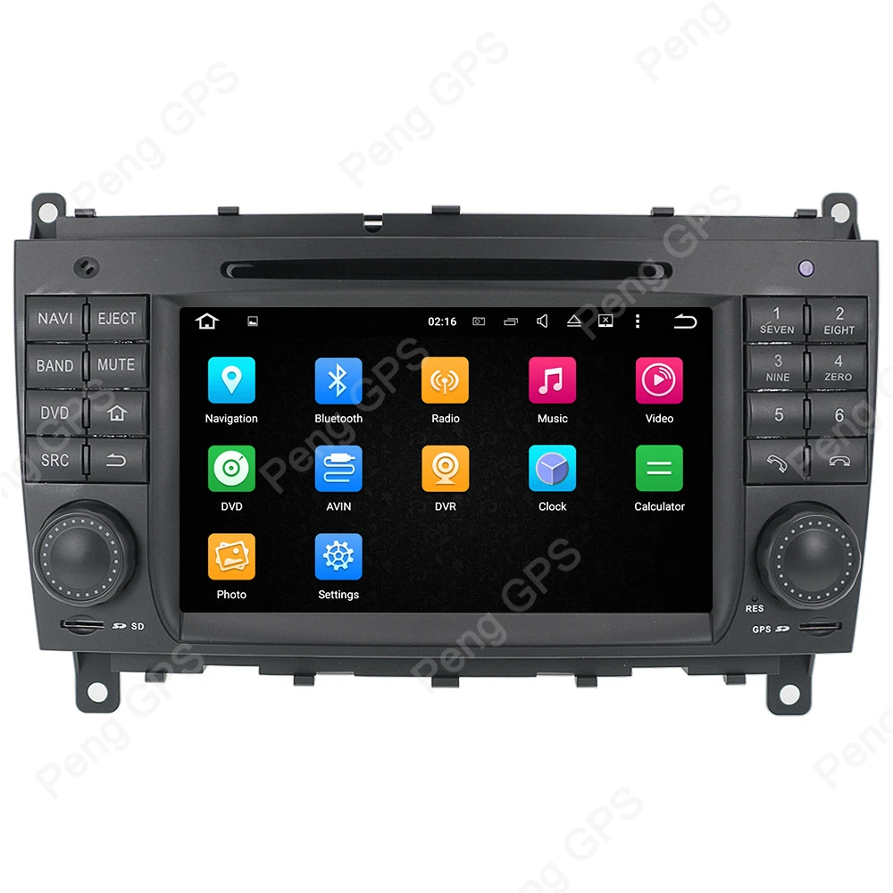 Android Car Radio for Mercedes Benz C W203 CLK W209 GPS Navigation Stereo Multimedia DVD Player Video Audio Carplay Head Unit 7