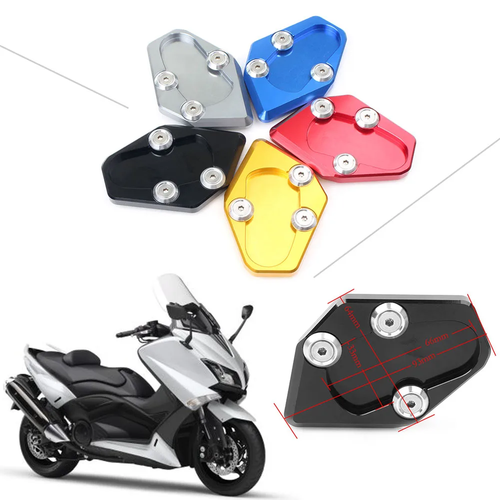 For Yamaha T-MAX Tmax 530 2015-2016 CNC Motorcycle Kickstand Foot Side Stand Extension Pad Support Plate