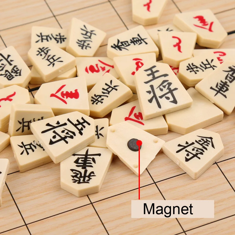 Di alta Qualità Pieghevole Magnetica Shogi Pieghevole Set In Scatola Giapponese Gioco di Scacchi Giochi Da Tavolo Portatile per Divertente Festa di Famiglia Regalo Dei Capretti