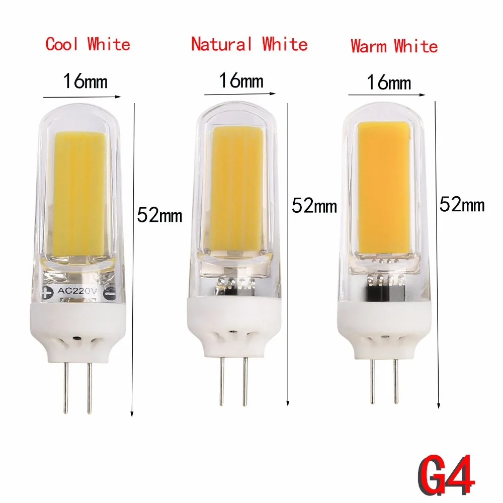 20X G4 G9 Dimmable 9W Silicone Crystal LED Corn Bulb SpotLight White Lamp 220V 110V Lighting Warm/Cool/Natural White