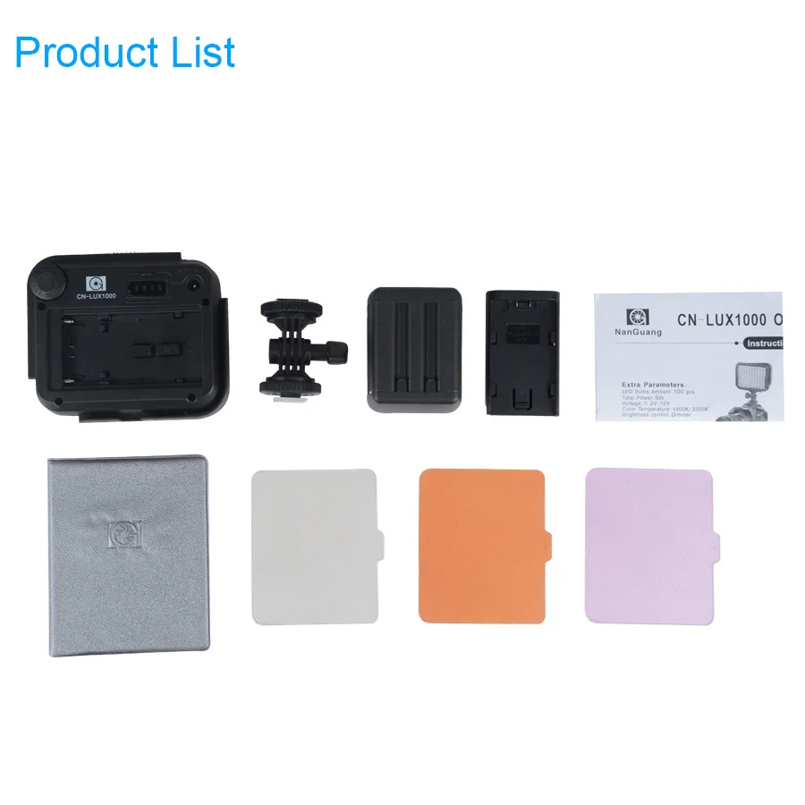 KOLIVAR CN-LUX1000 LED auf kamera licht video licht Für Canon SONY Nikon Pentax Panasonic und Olympus Digital Camcorder DV kamera