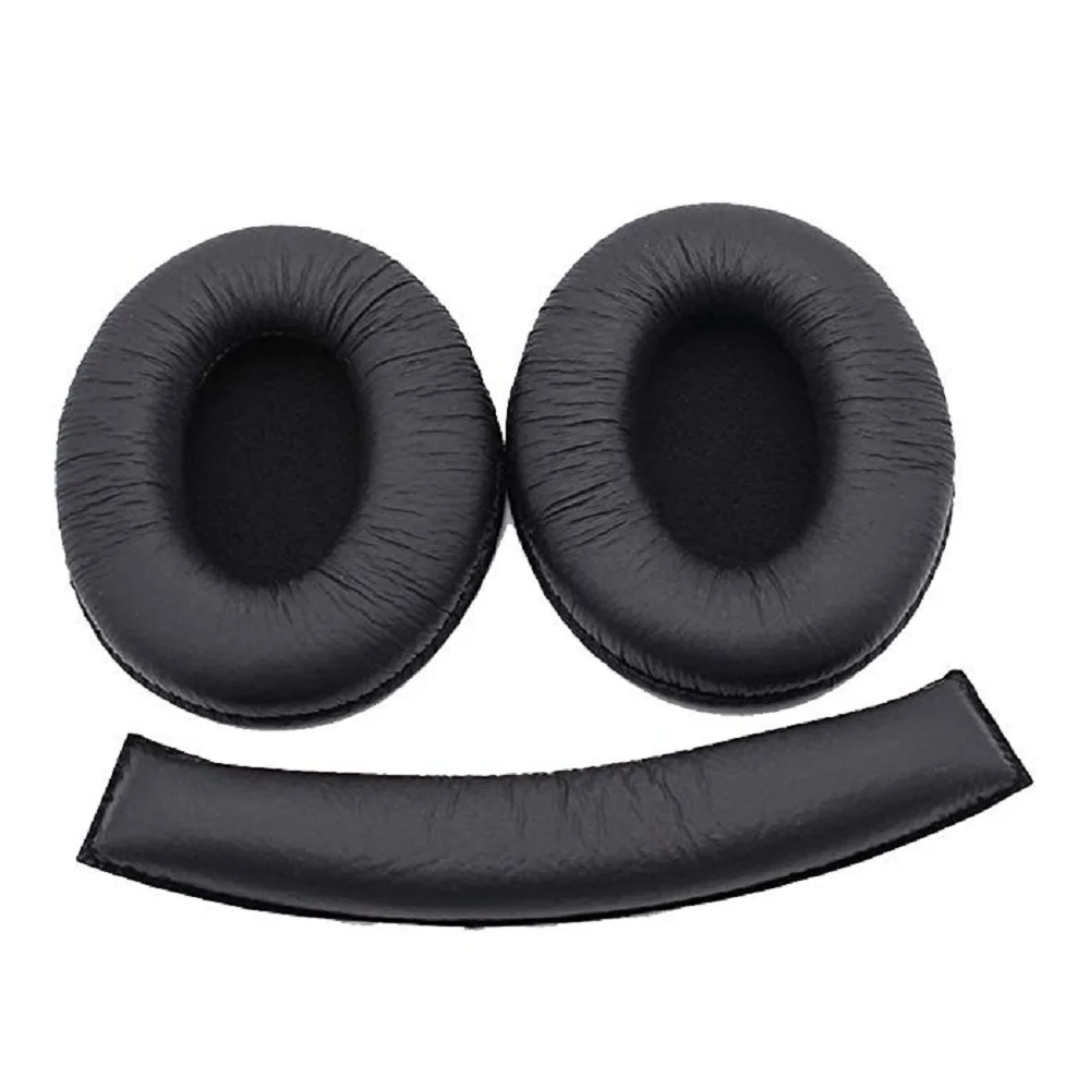 Replacement ear pads and headband cushion for Sennhei HD202 HD212 HD437 HD447 HD457 HD497 Bluetooth Wireless Headphones