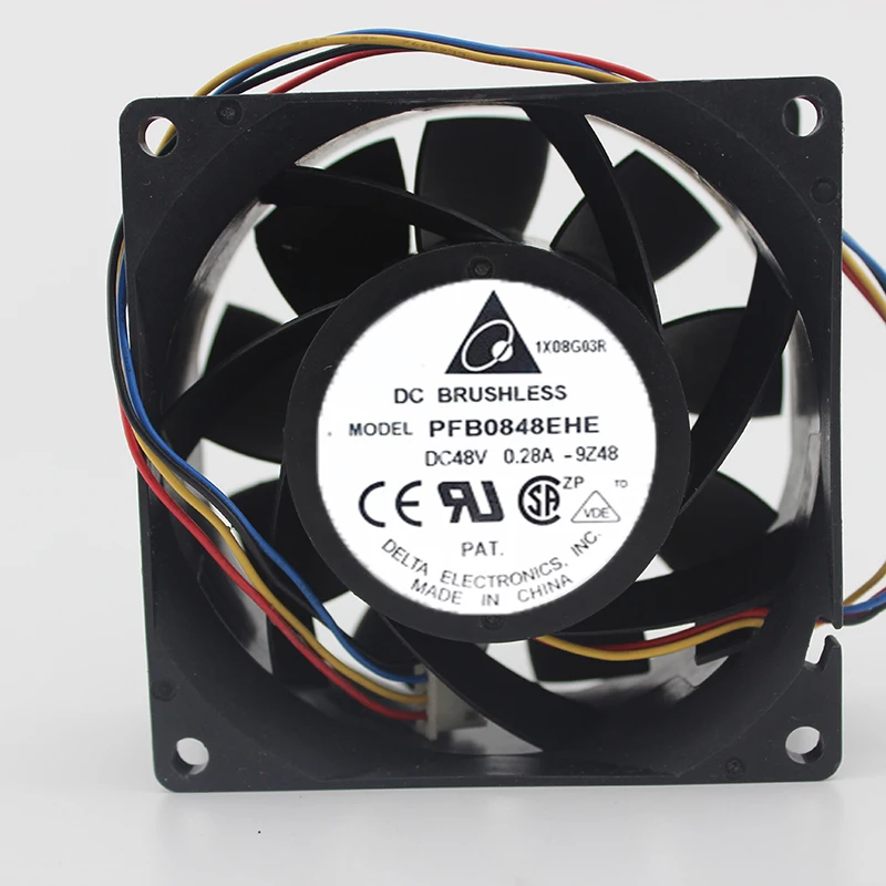 

Original PFB0848EHE 48V 0.28A 8038 PWM intelligent speed control 8CM four-wire cooling fan