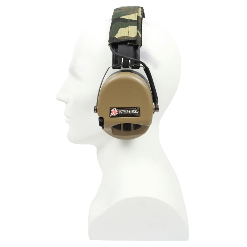 TAC-SKY SORDIN IPSC ซิลิโคน Earmuffs รุ่นยุทธวิธีอิเล็กทรอนิกส์ยิงป้องกันการได้ยินลดเสียงรบกวนรถกระบะหูฟัง