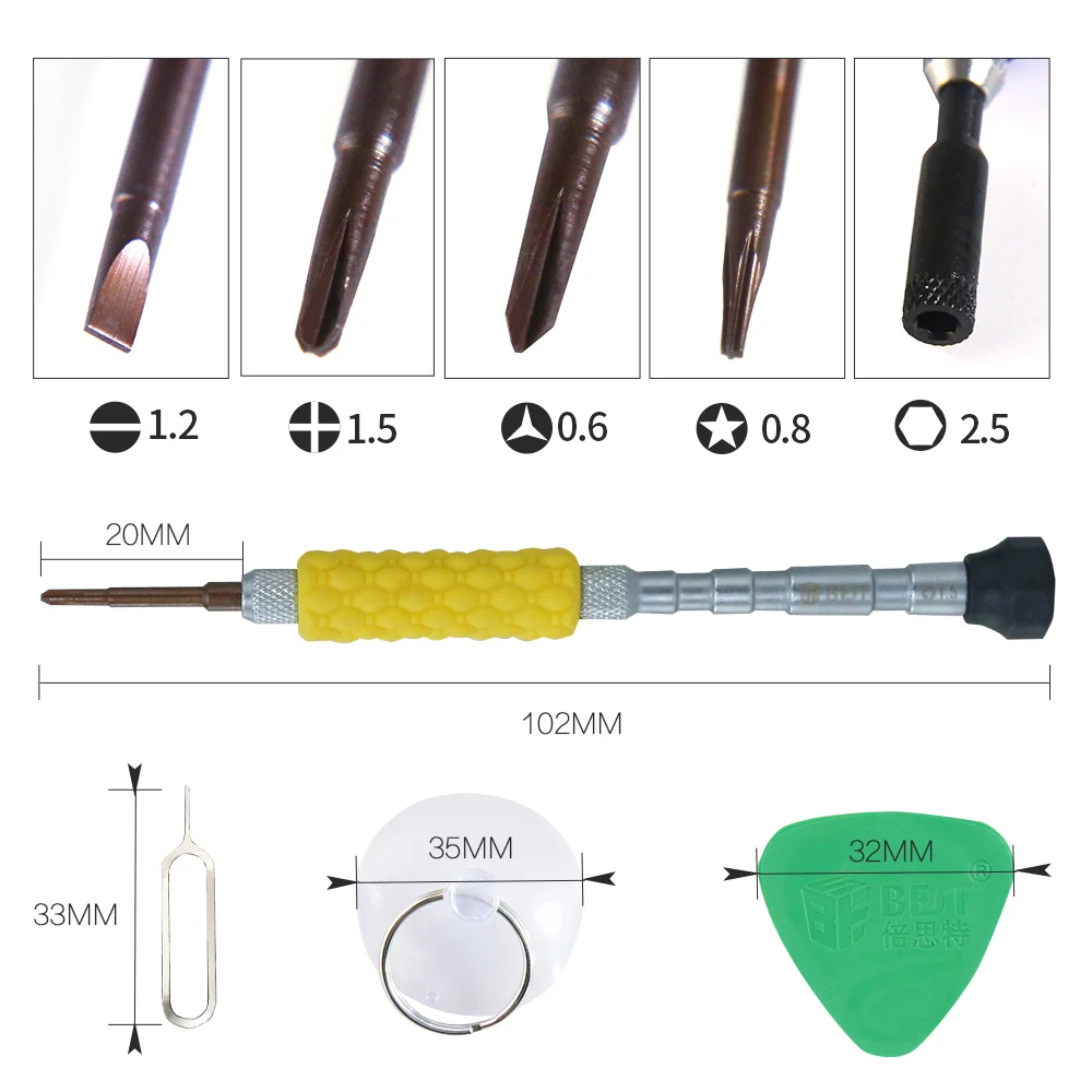 8 in 1 Precision electric Screwdriver Set  Opening Repair Tools Kit Design for iPhone 7 Y0.6  NEW