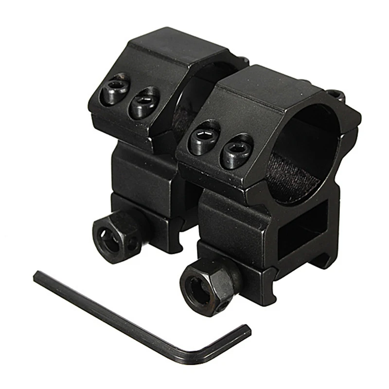 

25.4mm Aperture Scope Ring High Profile Fit for 20mm Card Slot Rail Mount Flashlight Mounts Hunting Accessories