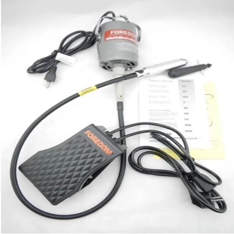 110/220V Foredom CC30 Flexible Shaft Dental Engraving Motor Flexshaft Grinder Jewelry Wood Polishing Grinding Machine Rotary Kit