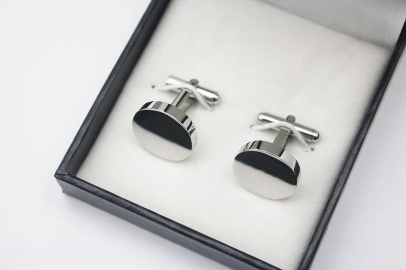 

New Arrival Round Thick Cufflinks For Business Shirt Mens Wedding Party 316L Stainless Steel Cuff Links