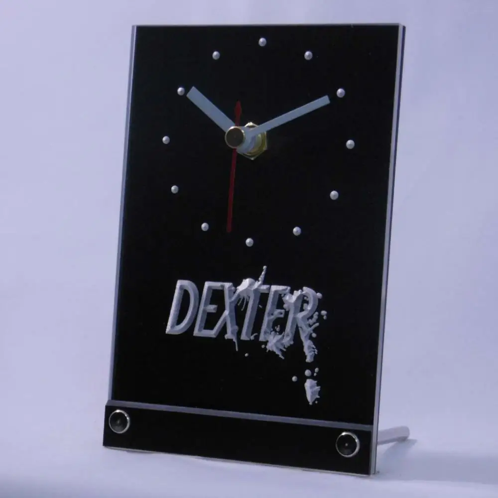 tnc0228 Dexter Morgan Table Desk 3D LED Clock