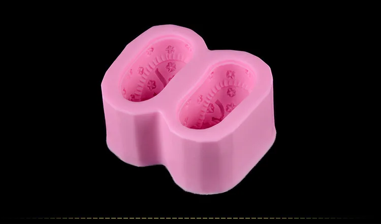 Gadgets Fondant Molds Baby Booties Shoes Silicone Mold Small Shoes Soap Silicone Molds H406