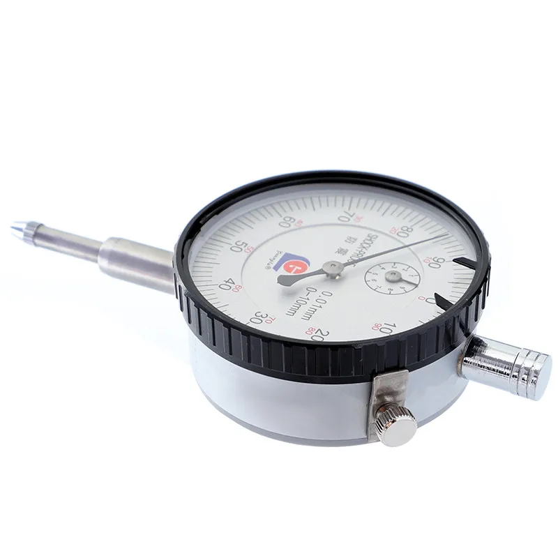 GUANGLU Dial Indicator 0-10/0.01mm Shock-Proof Dial Test Gauge with Lug Back Precision Micrometer Measuring Tools