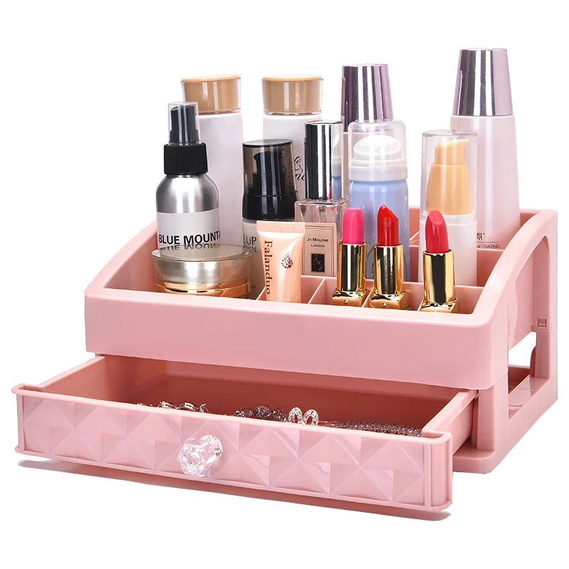 

Multi-Layer Drawer Type Cosmetics Storage Box Makeup Brush Cotton Finishing Box Desktop Jewelry Skin Care Product Dressing Box