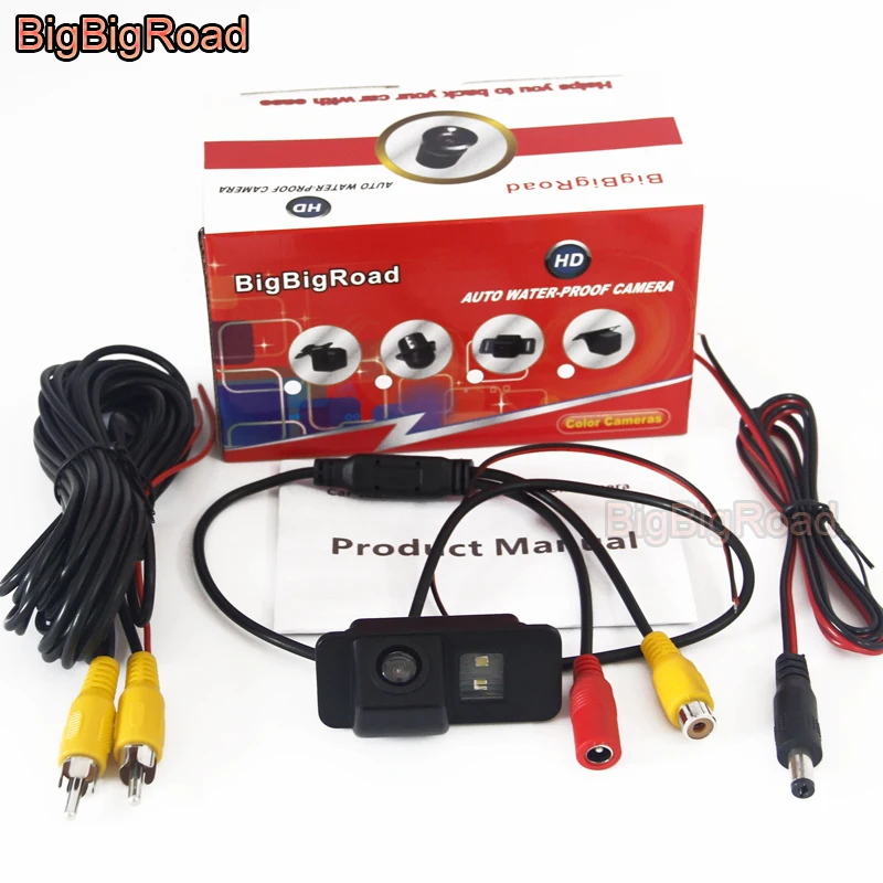 BigBigRoad Car Rear View Parking Camera For Ford Mondeo Ba7 Fiesta Focus 2 Hatchback S-Max S Max Kuga 2006 2007 2008 2009 2010